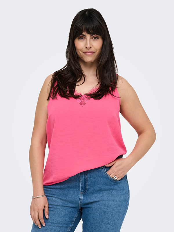 CARMETTA - Plus Size Topp fra Only Carmakoma