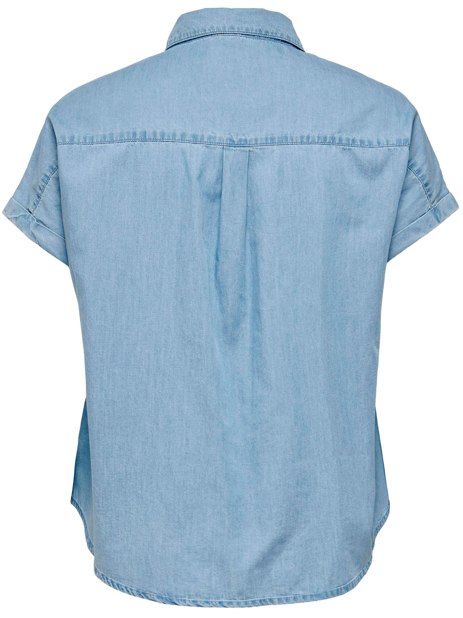 Cardamia - Blå skjorte i 100% bomull fra Only Carmakoma