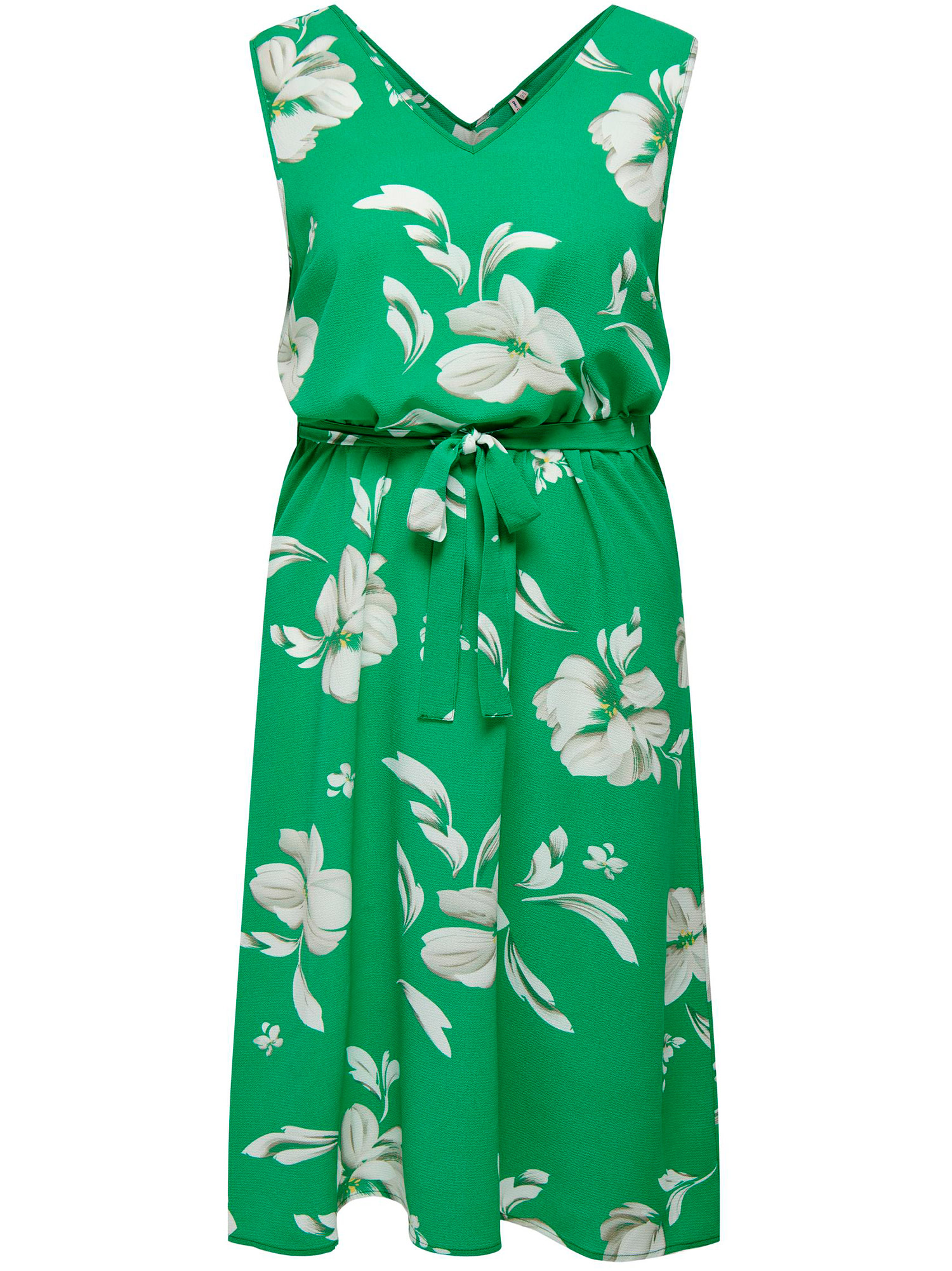 Car LUXMILLE - grønn kjole med store blomster fra Only Carmakoma