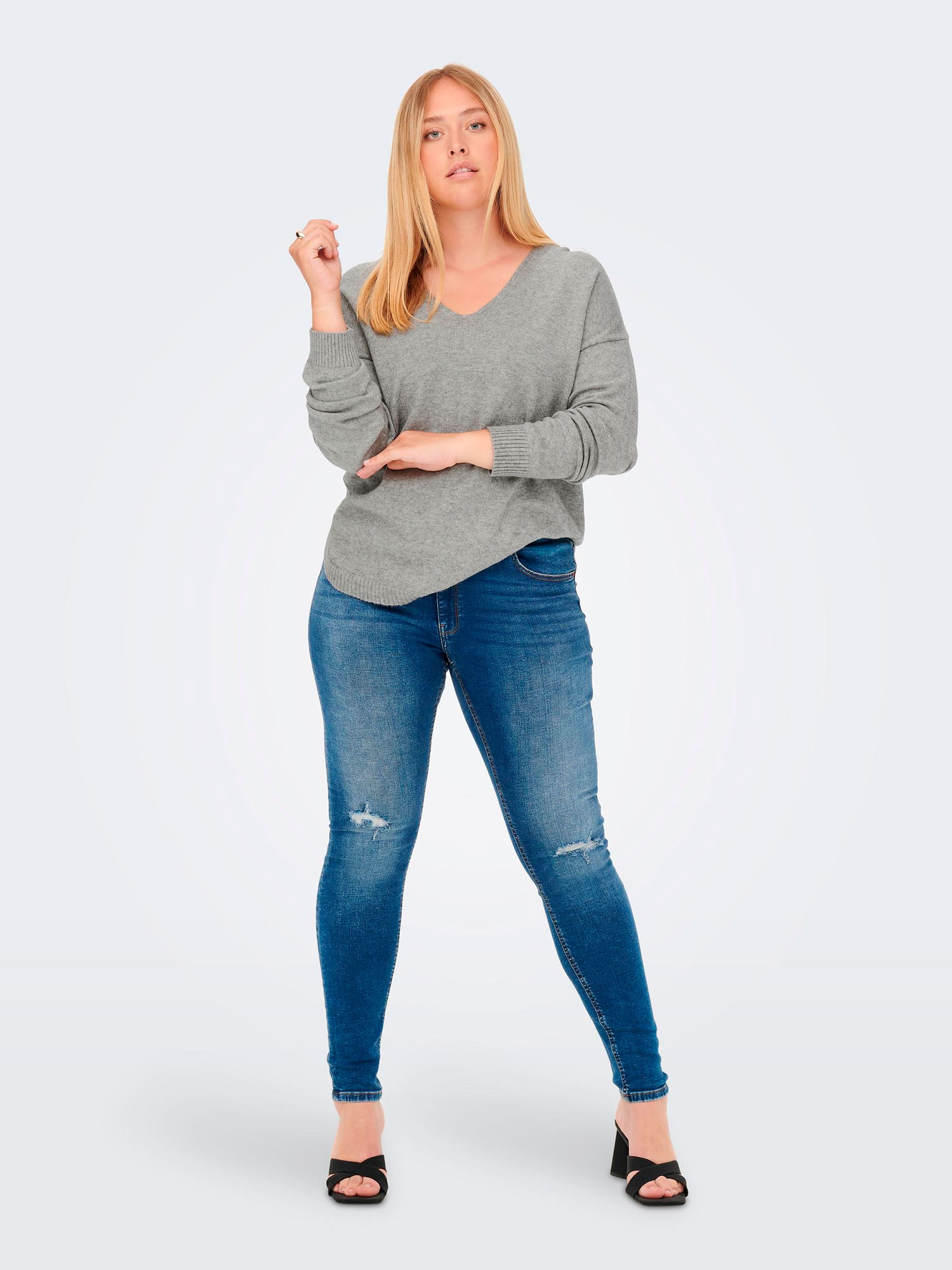 CARMARGARETA  - Plus Size Bluse fra Only Carmakoma
