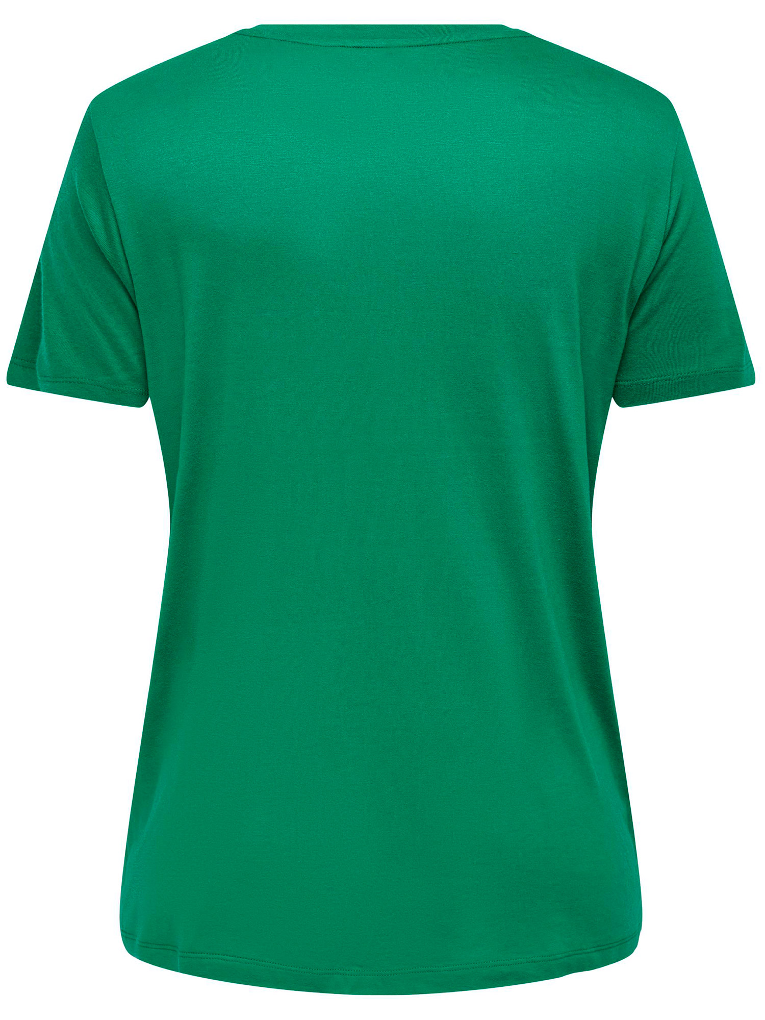 Car MICKEY - Grønn jersey t-shirt med jule trykk fra Only Carmakoma