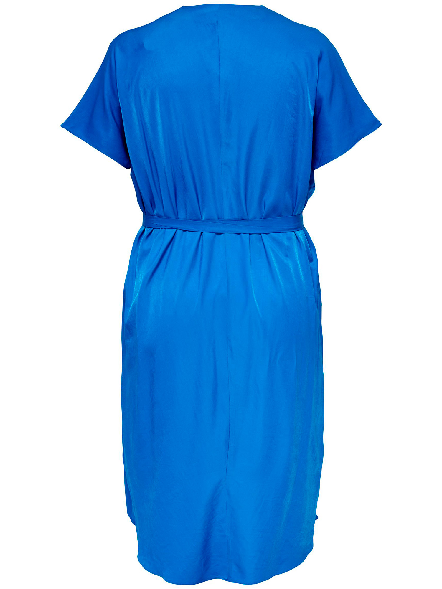 Car KALANA - blå kjole med bindebånd fra Only Carmakoma