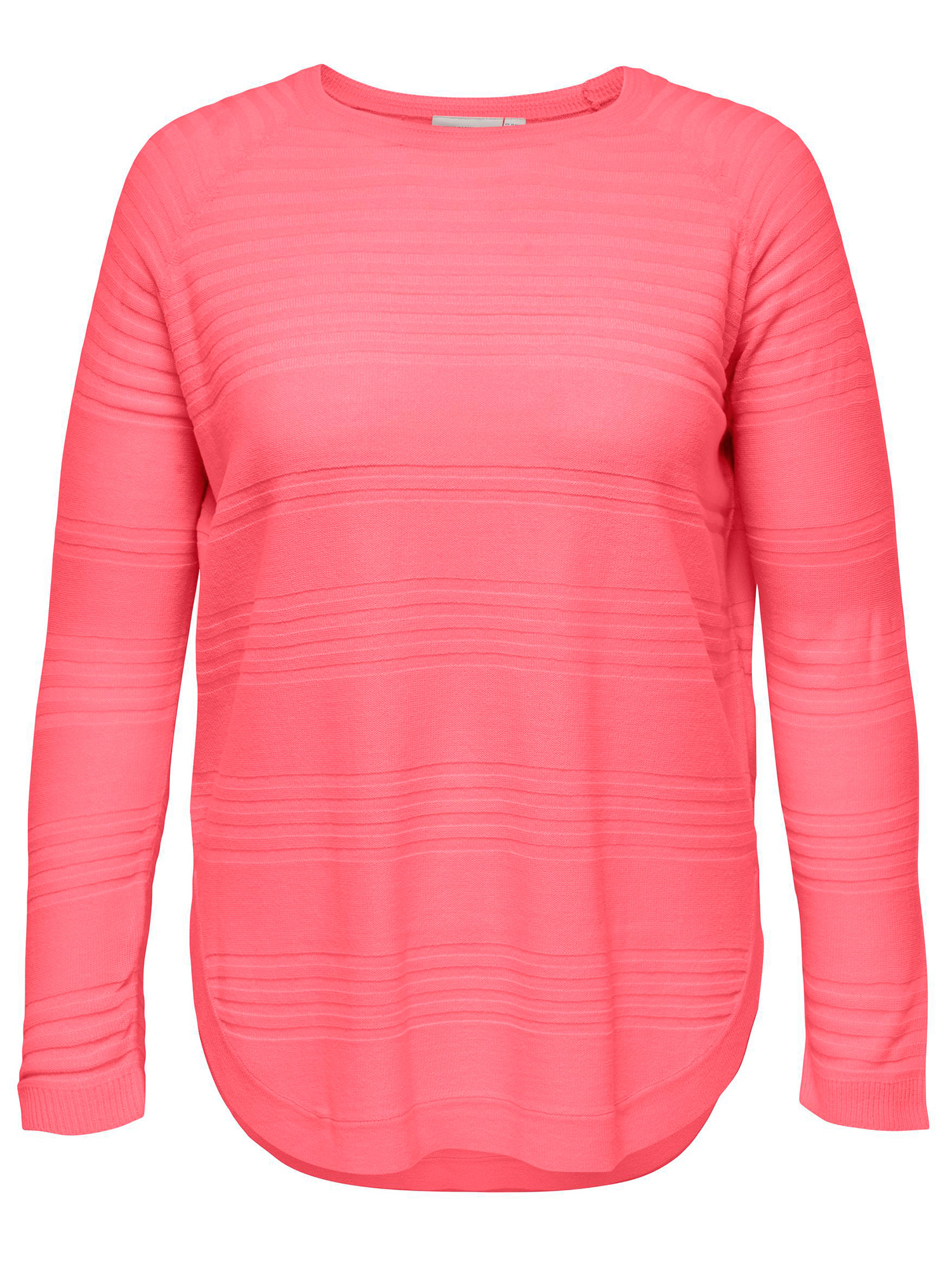 NEWAIRPLAIN - Korallrød strikket genser fra Only Carmakoma