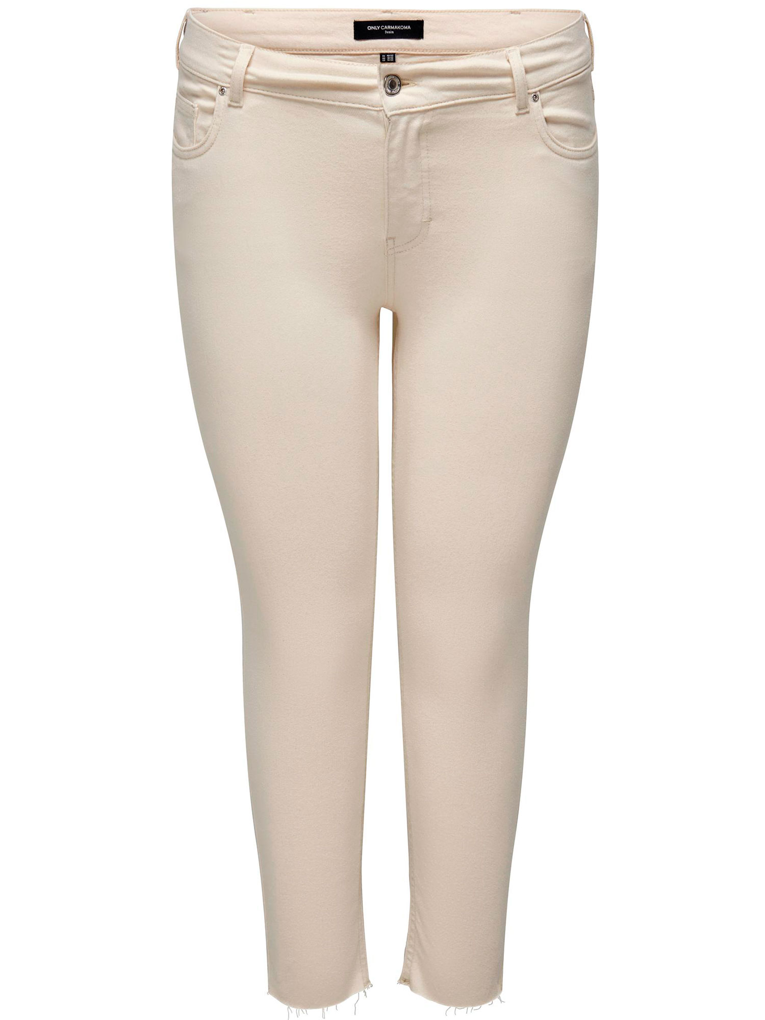 WILLY - Beige jeans med benlengde 32 fra Only Carmakoma