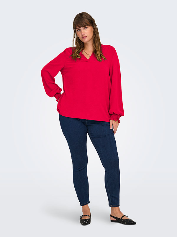 CARMETTA - Plus Size Bluse fra Only Carmakoma
