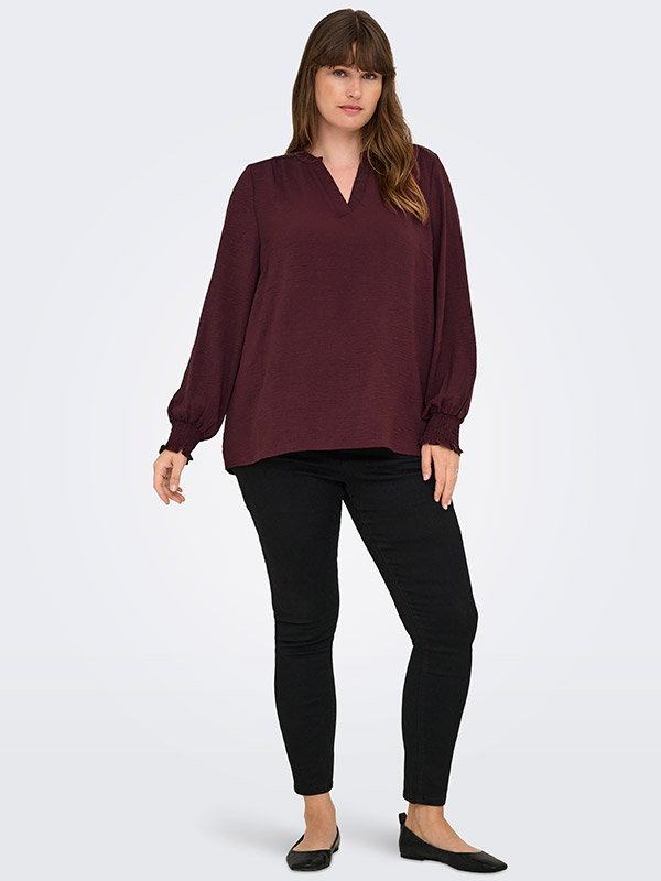 CARMETTA - Plus Size Bluse fra Only Carmakoma