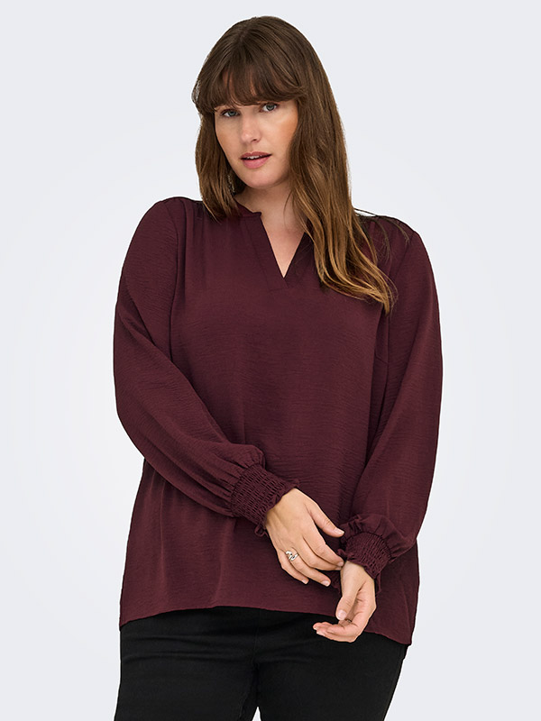 CARMETTA - Plus Size Bluse fra Only Carmakoma