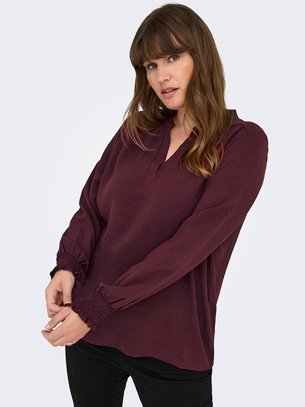 CARMETTA - Plus Size Bluse fra Only Carmakoma