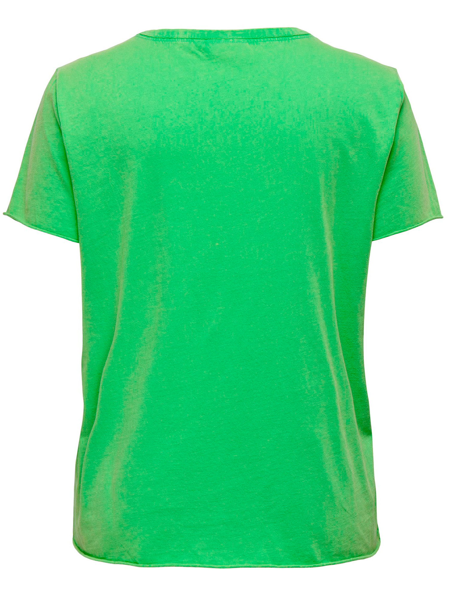 MIKO - Grønn bomulls t-skjorte med trykk fra Only Carmakoma