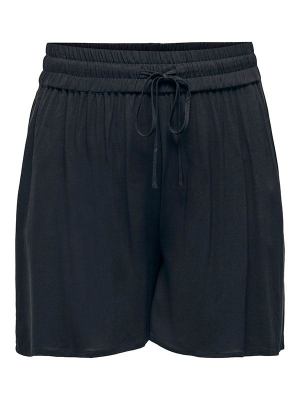 NOVA - Svarte shorts i lett kvalitet fra Only Carmakoma