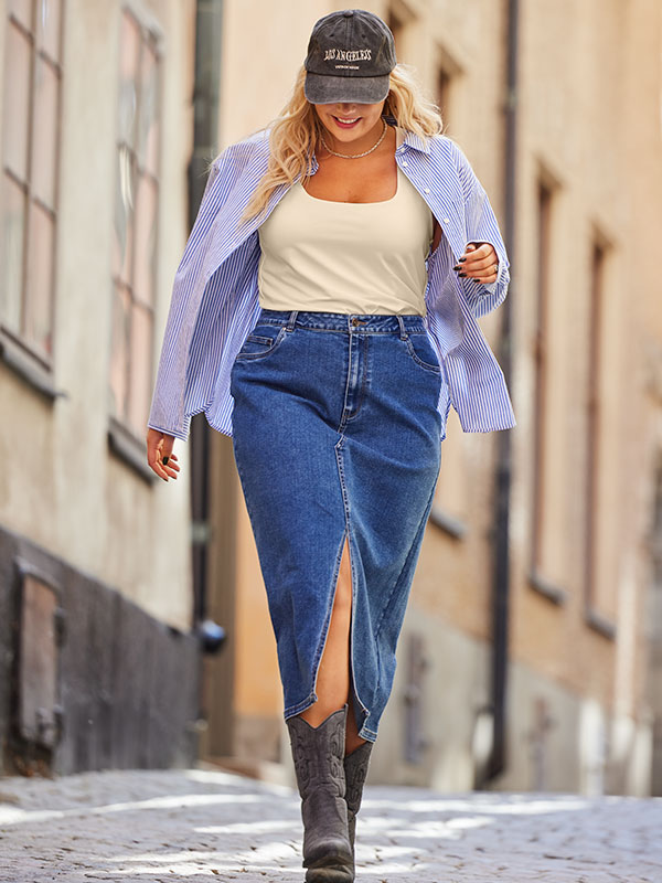 CAREA - Plus Size Topp fra Only Carmakoma