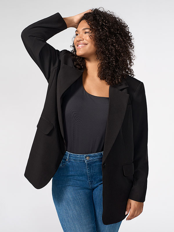 CARLANA-BERRY - Plus Size Blazer fra Only Carmakoma