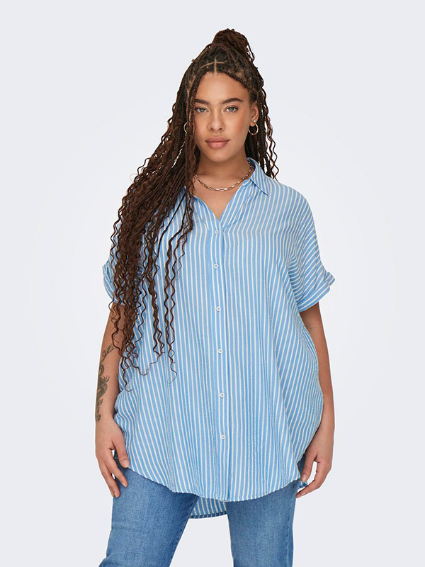 CARPENNA - Plus Size Skjorte fra Only Carmakoma