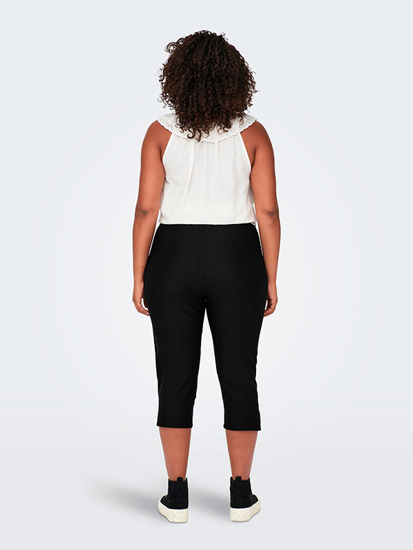 LILA - Svarte capri leggings i viskosestretch fra Only Carmakoma