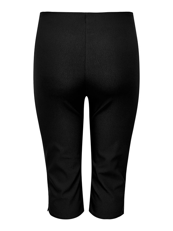 LILA - Svarte capri leggings i viskosestretch fra Only Carmakoma