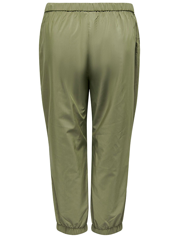 TIM - Grønne bukser med strikk i livet fra Only Carmakoma