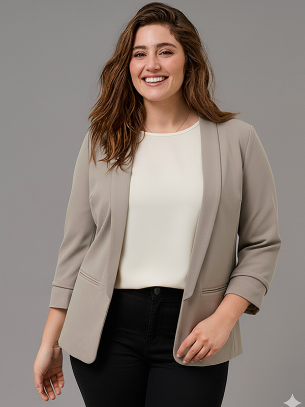CARELLY - Plus Size Blazer fra Only Carmakoma
