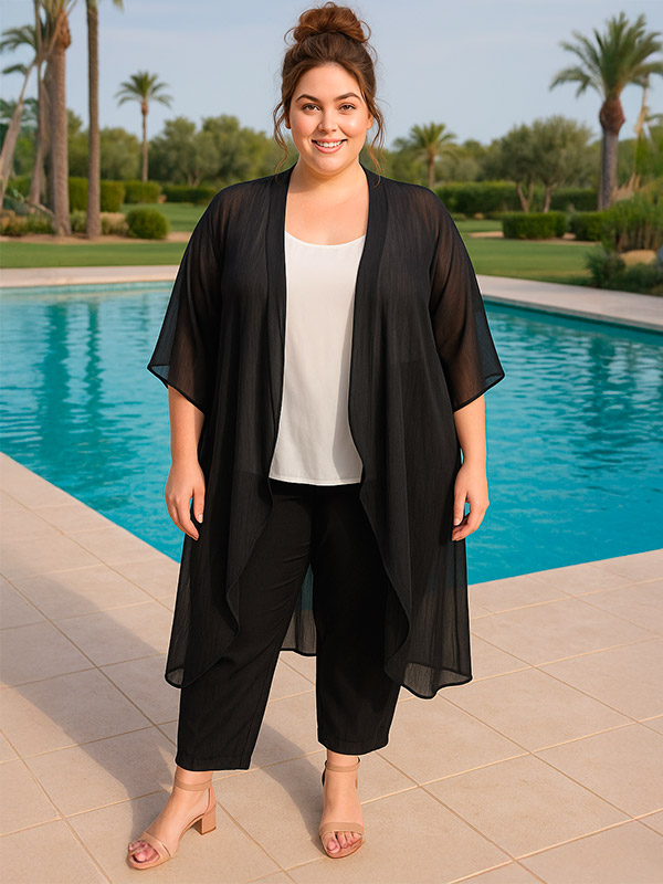 HOWDY  - Plus Size Kimono fra Only Carmakoma