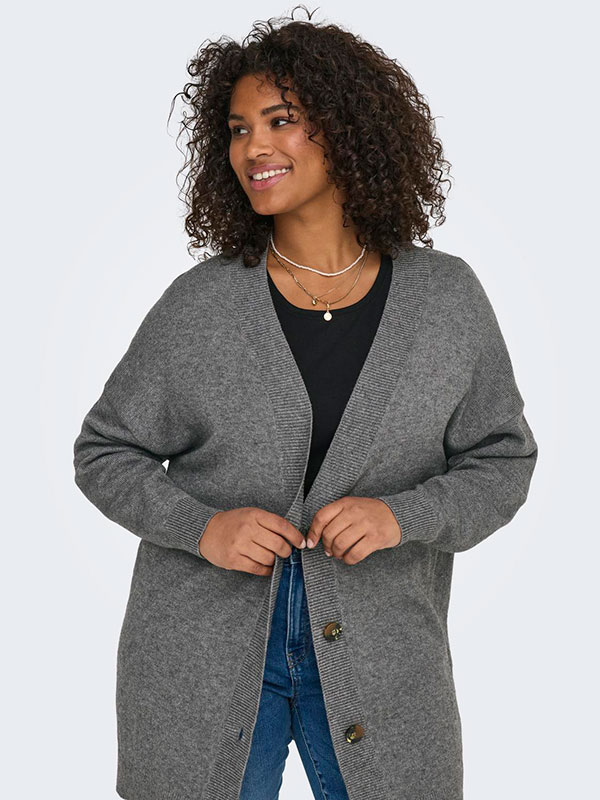 CARESLY - Plus Size Cardigan fra Only Carmakoma