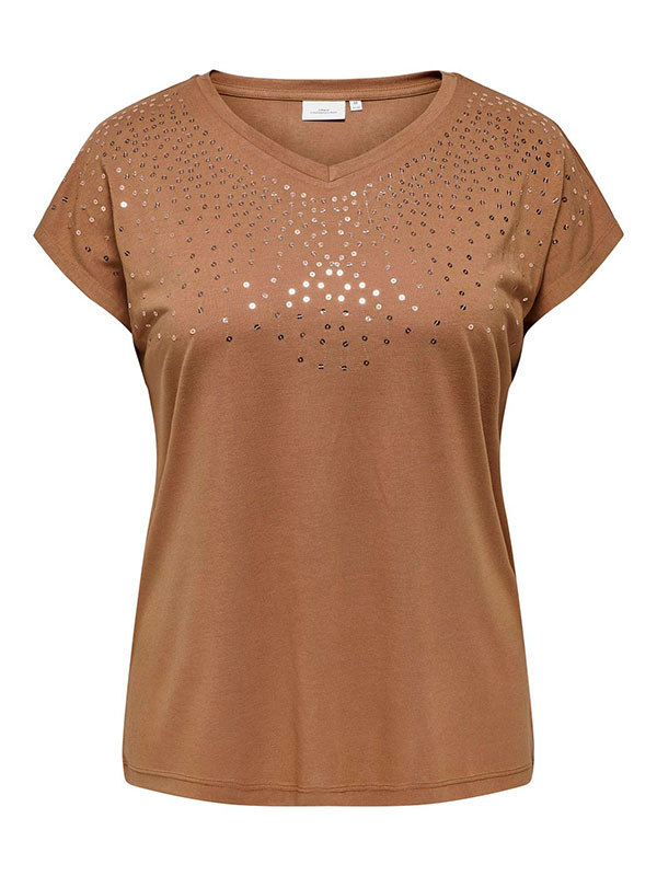 CARALEXIA - Plus Size T-shirt fra Only Carmakoma