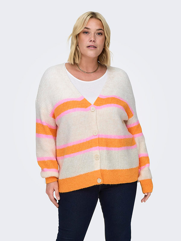 CARETHEL - Plus Size Cardigan fra Only Carmakoma