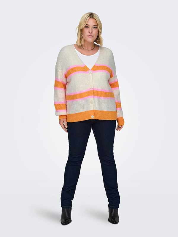 CARETHEL - Plus Size Cardigan fra Only Carmakoma