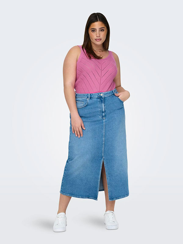 CARROSELIA - Plus Size Topp fra Only Carmakoma