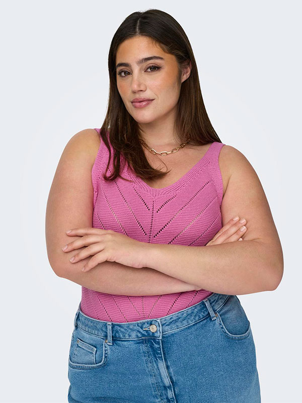 CARROSELIA - Plus Size Topp fra Only Carmakoma