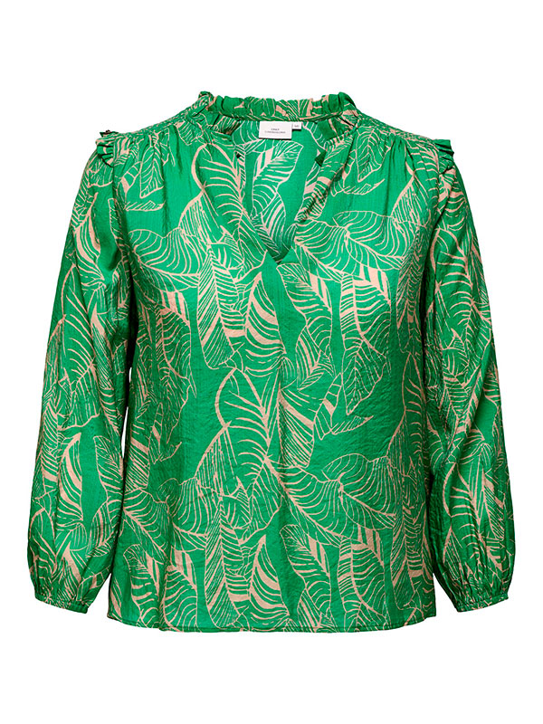 CARBETSEY - Plus Size Bluse fra Only Carmakoma