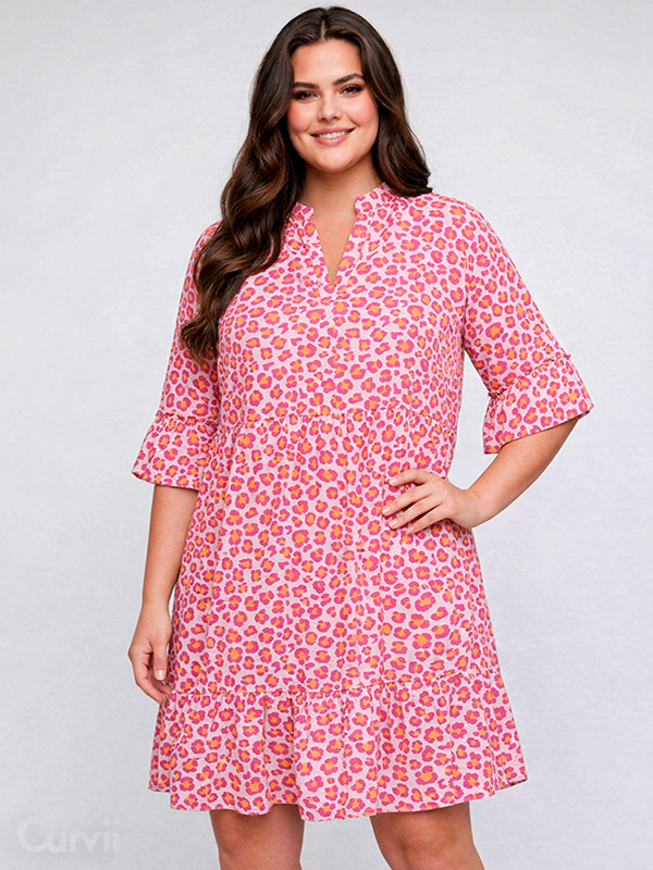 CARTHYRA - Plus Size Kjole fra Only Carmakoma
