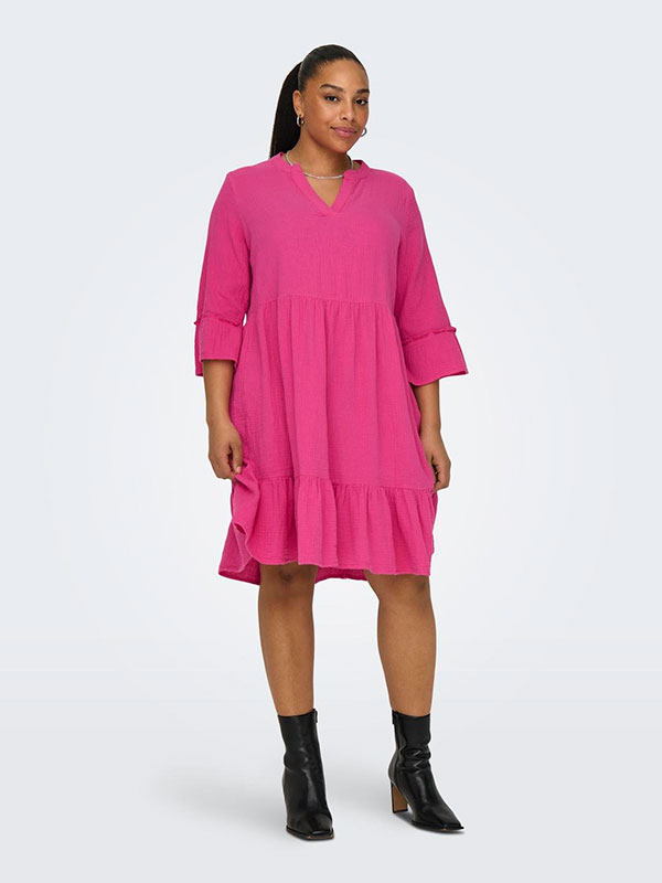 CARTHYRA - Plus Size Kjole fra Only Carmakoma