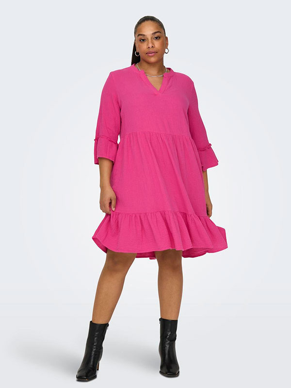 CARTHYRA - Plus Size Kjole fra Only Carmakoma