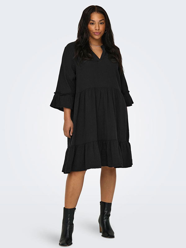 CARTHYRA - Plus Size Kjole fra Only Carmakoma