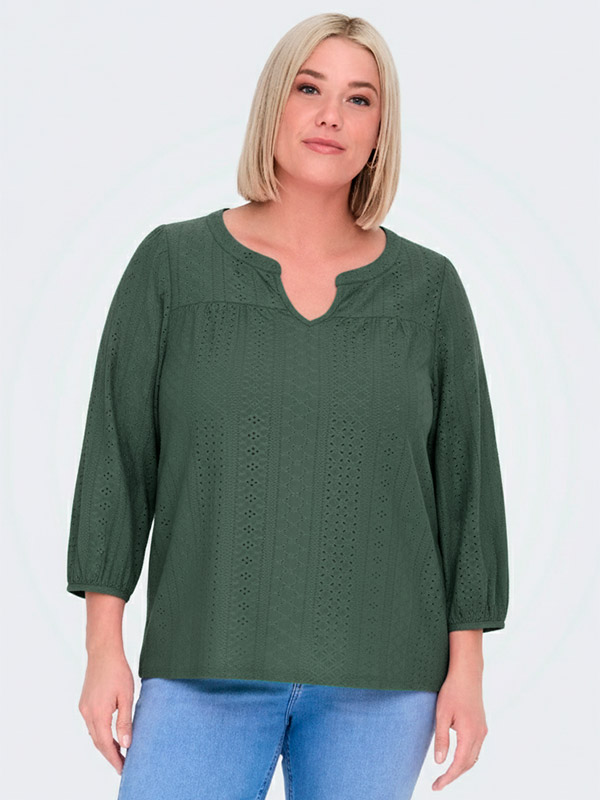 CARSANDRA - Plus Size Bluse fra Only Carmakoma