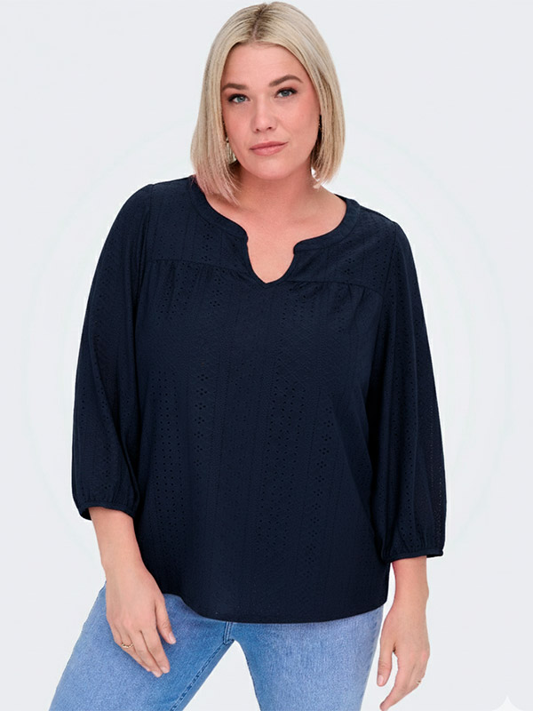 CARSANDRA - Plus Size Bluse fra Only Carmakoma
