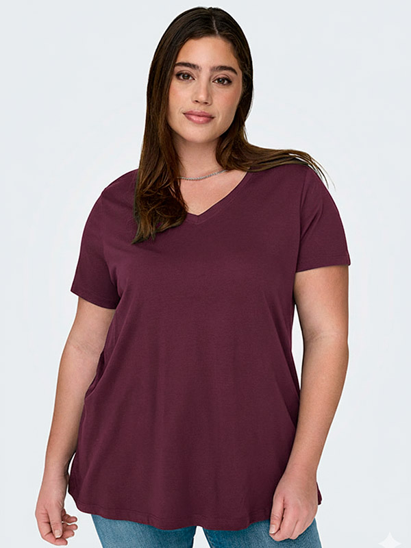 CARBONNIE - Plus Size T-shirt fra Only Carmakoma
