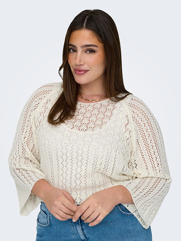CARNOLA - Plus Size Bluse fra Only Carmakoma