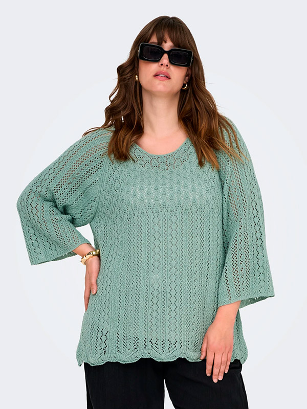 CARNOLA - Plus Size Bluse fra Only Carmakoma