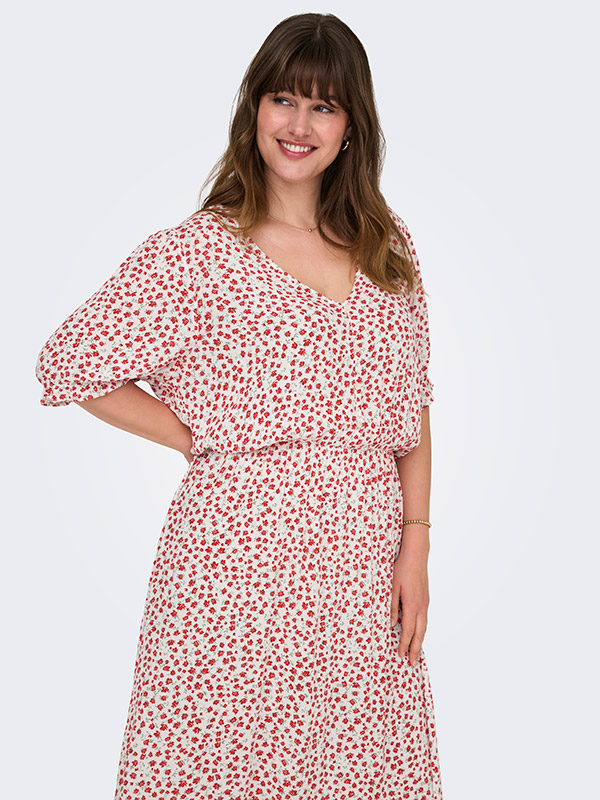 CARCHIANTI - Plus Size Kjole fra Only Carmakoma