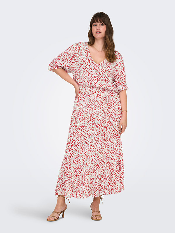 CARCHIANTI - Plus Size Kjole fra Only Carmakoma