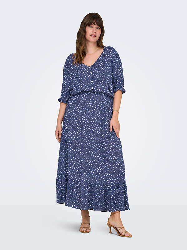 CARCHIANTI - Plus Size Kjole fra Only Carmakoma