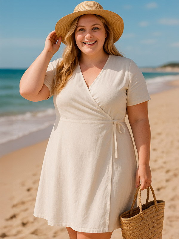 CARADDICTION-CARO - Plus Size Kjole fra Only Carmakoma