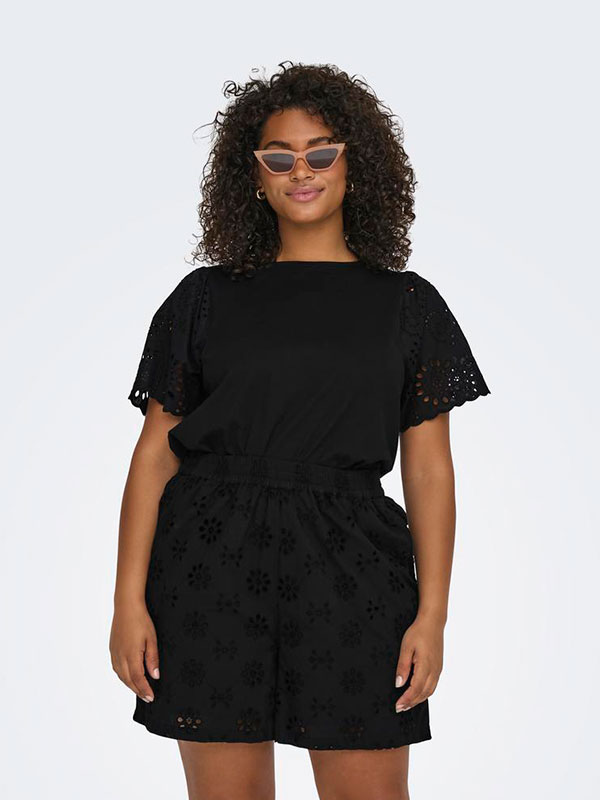 CARALIX - Plus Size Shorts fra Only Carmakoma