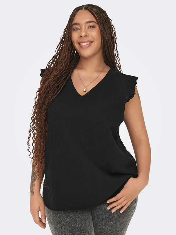 CARTHYRA - Plus Size Topp fra Only Carmakoma