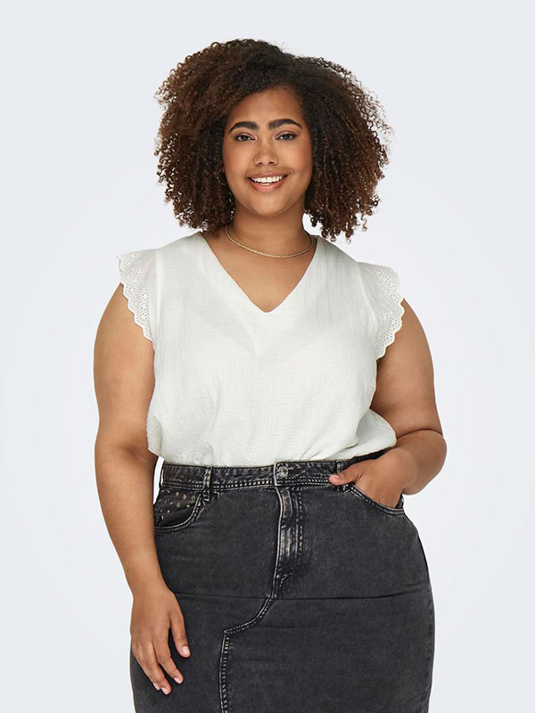 CARTHYRA - Plus Size Bluse fra Only Carmakoma