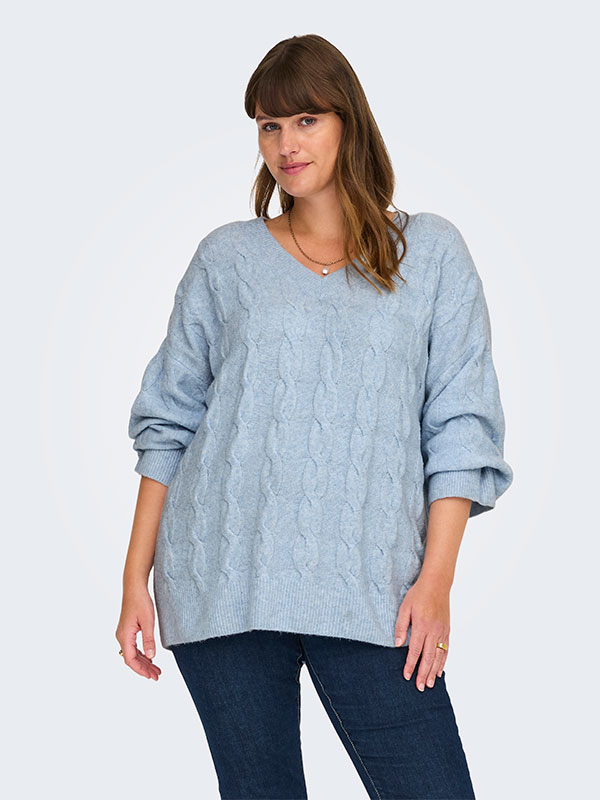 CARJEANETT - Plus Size Genser fra Only Carmakoma