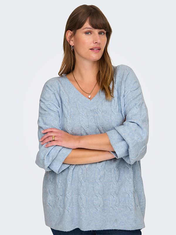 CARJEANETT - Plus Size Genser fra Only Carmakoma
