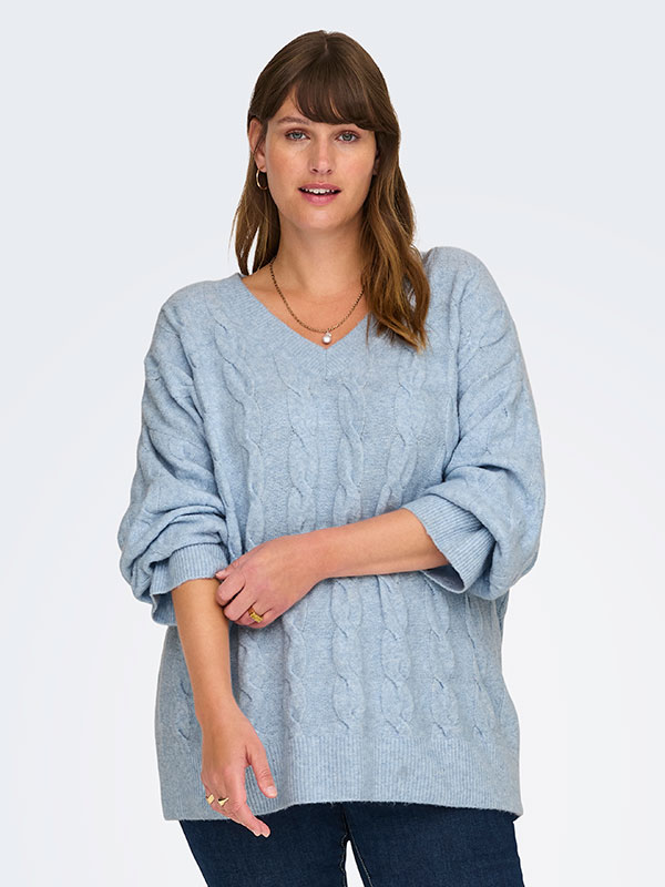 CARJEANETT - Plus Size Genser fra Only Carmakoma