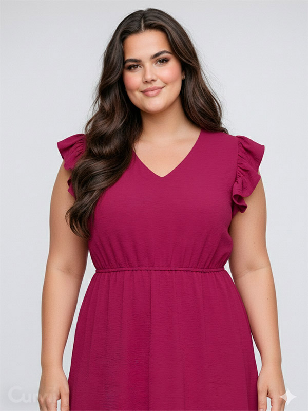 CARMETTA - Plus Size Kjole fra Only Carmakoma