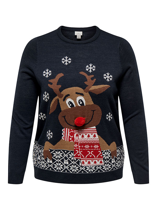 CARXMAS - Plus Size Genser fra Only Carmakoma